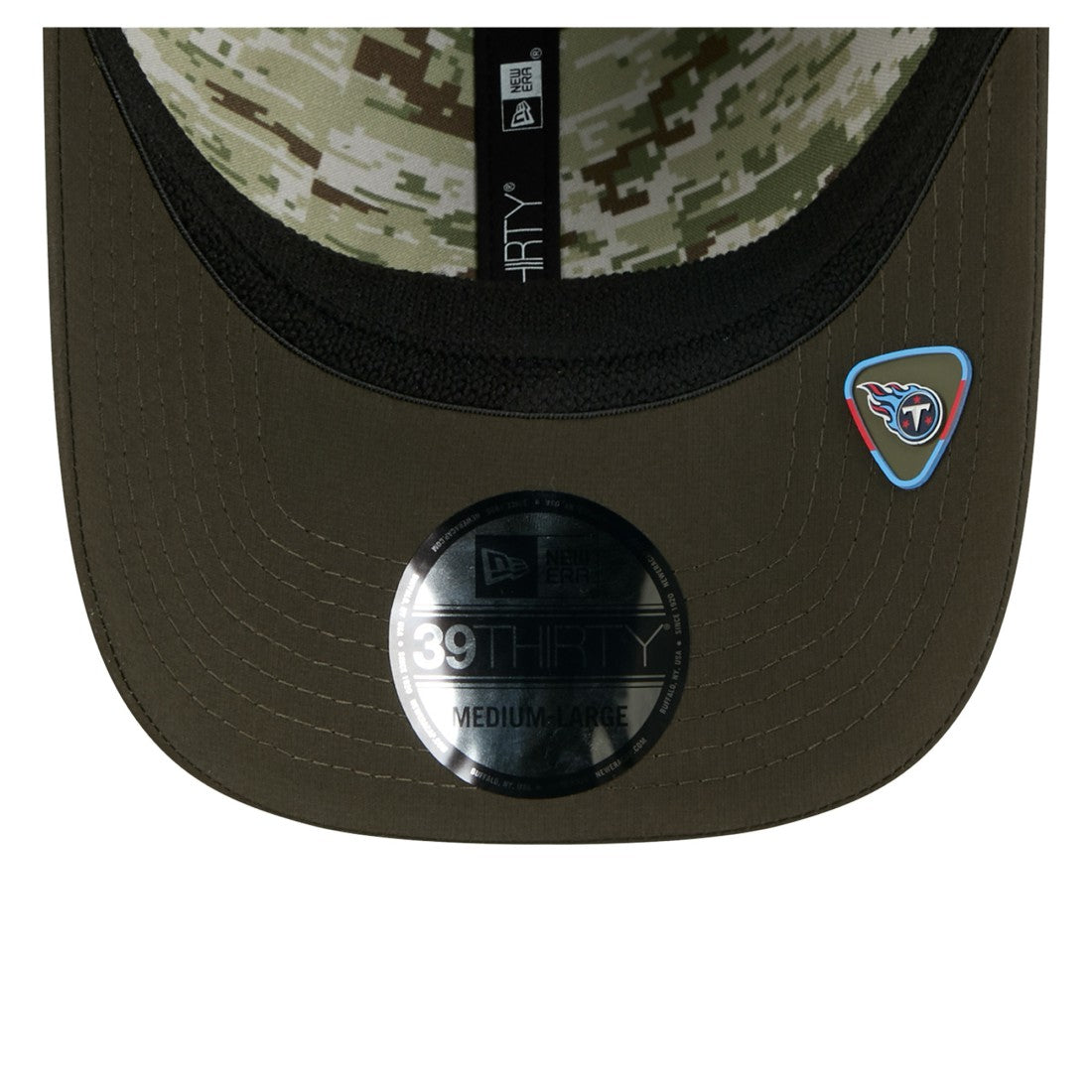 Tennessee Titans New Era 2025 Salute to Service 39THIRTY Flex Hat Green - NFL