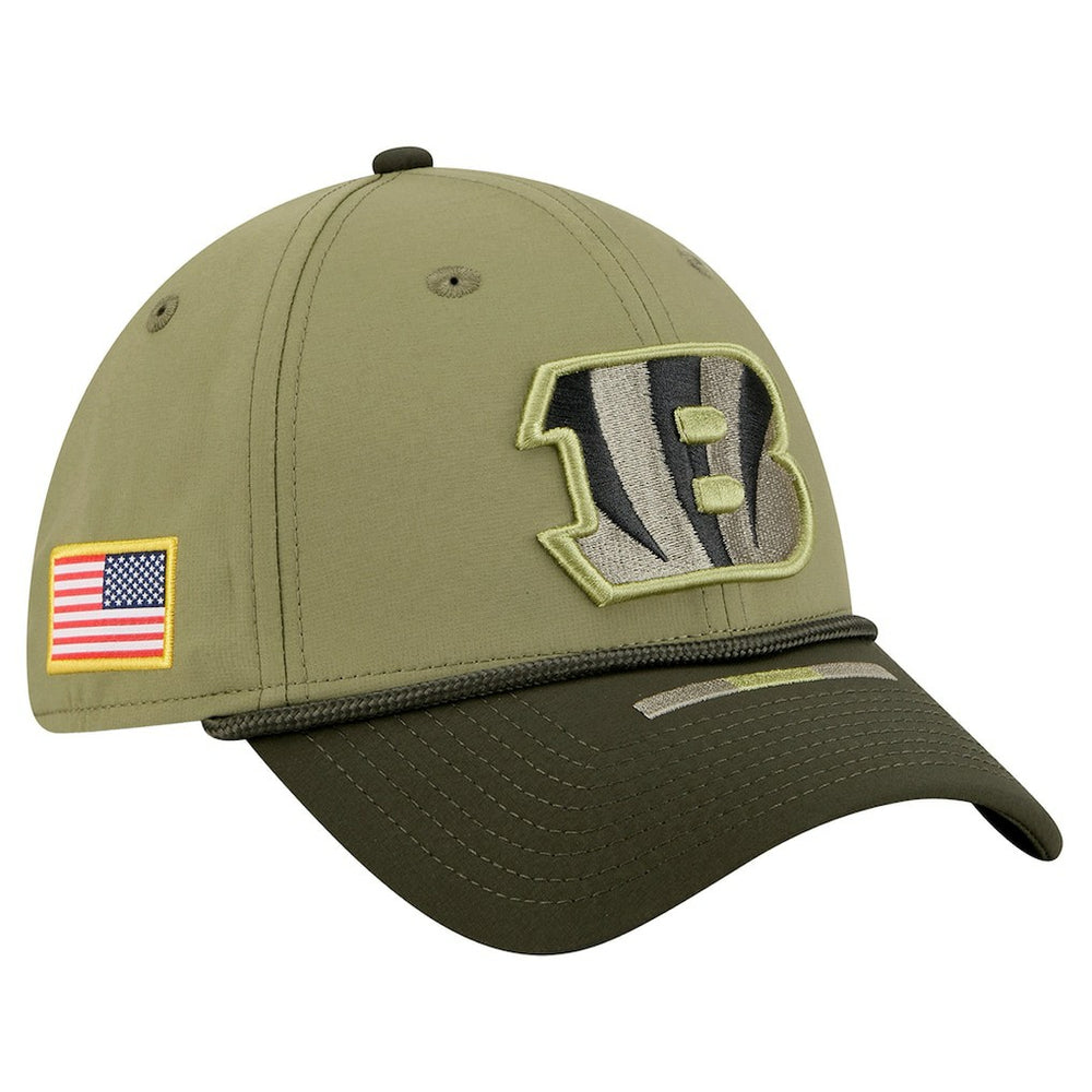 Cincinnati Bengals New Era 2025 Salute to Service 39THIRTY Flex Hat Green - NFL