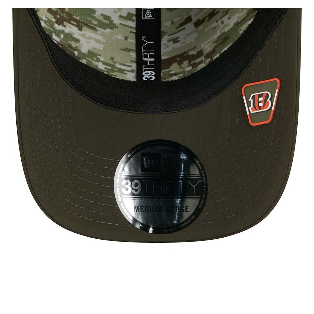 Cincinnati Bengals New Era 2025 Salute to Service 39THIRTY Flex Hat Green - NFL