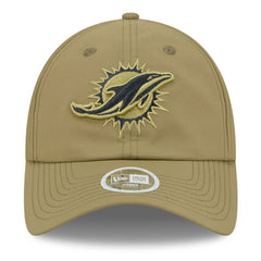 Miami Dolphins New Era Women's 2025 Salute to Service Pony Tail Adjustable Hat Green - NFL