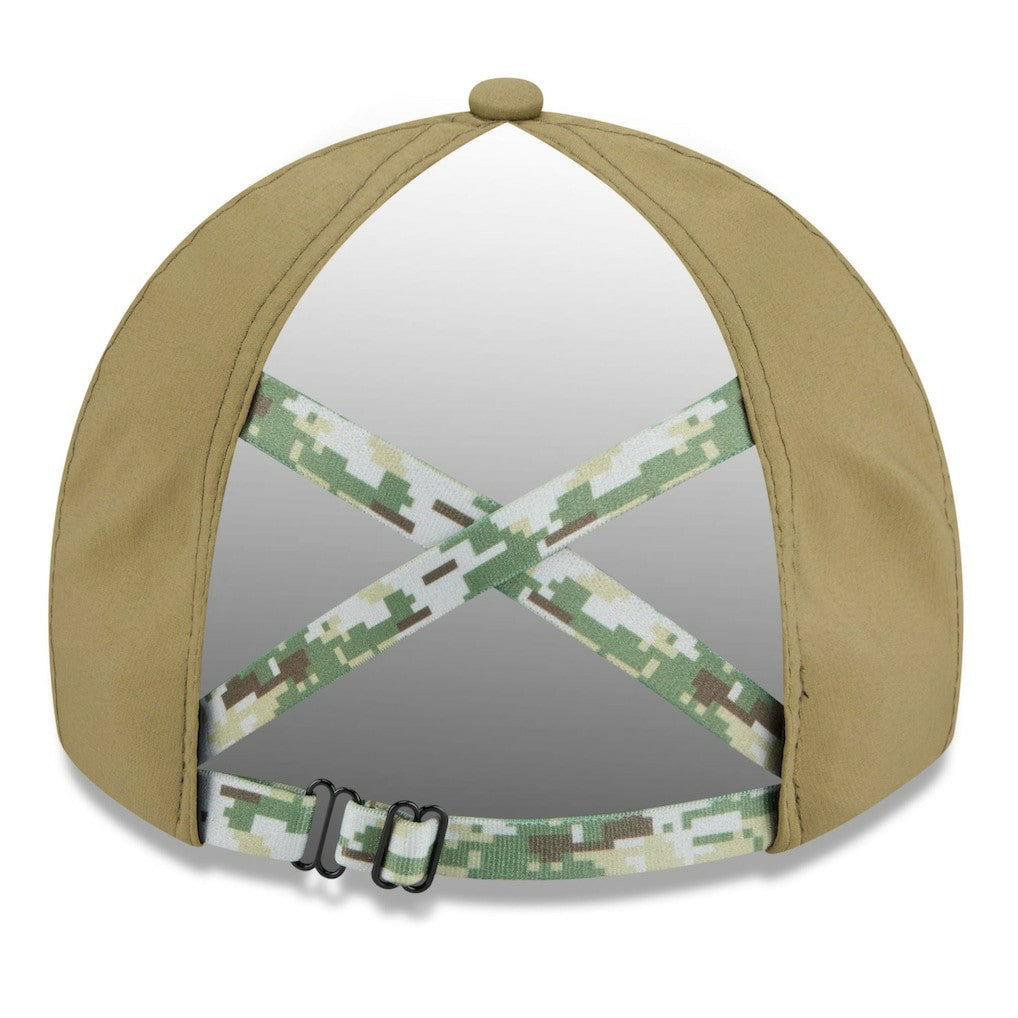 Miami Dolphins New Era Women's 2025 Salute to Service Pony Tail Adjustable Hat Green - NFL