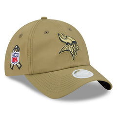 Minnesota Vikings New Era Women's 2025 Salute to Service Pony Tail Adjustable Hat Green - NFL