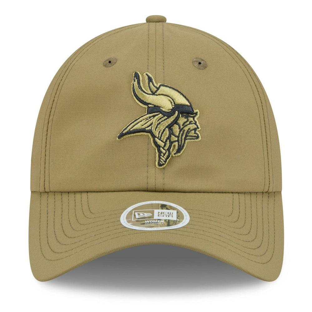 Minnesota Vikings New Era Women's 2025 Salute to Service Pony Tail Adjustable Hat Green - NFL