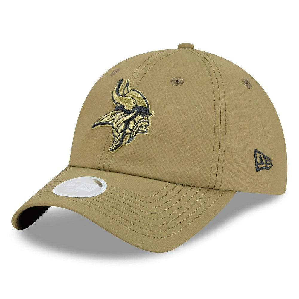 Minnesota Vikings New Era Women's 2025 Salute to Service Pony Tail Adjustable Hat Green - NFL