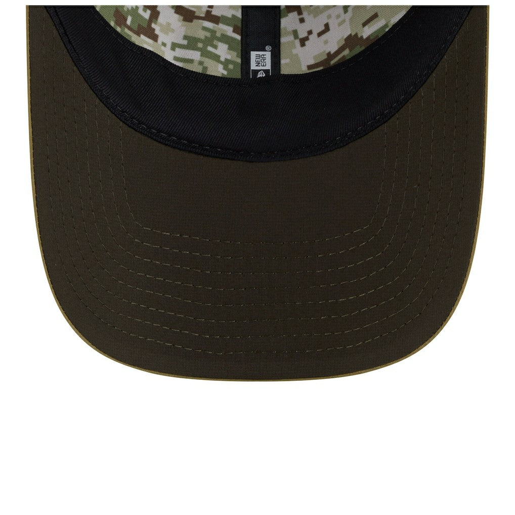 Minnesota Vikings New Era Women's 2025 Salute to Service Pony Tail Adjustable Hat Green - NFL