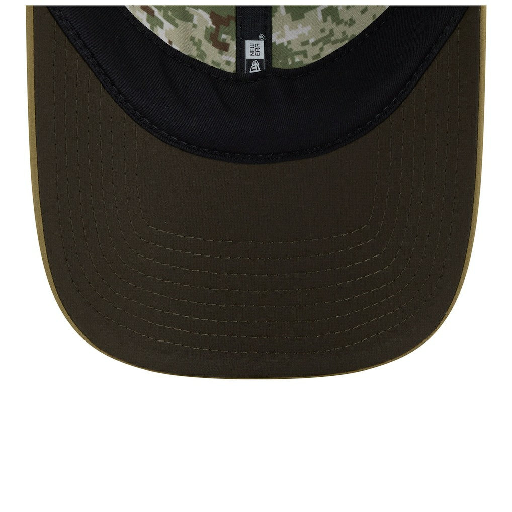 Las Vegas Raiders New Era Women's 2025 Salute to Service Pony Tail Adjustable Hat Green - NFL