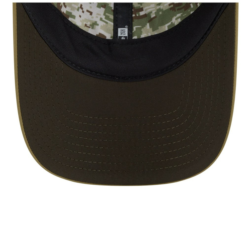 Detroit Lions New Era Women's 2025 Salute to Service Pony Tail Adjustable Hat Green - NFL