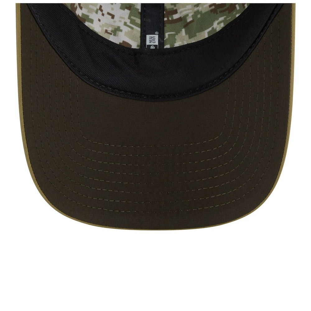 Detroit Lions New Era Women's 2025 Salute to Service Pony Tail Adjustable Hat Green - NFL