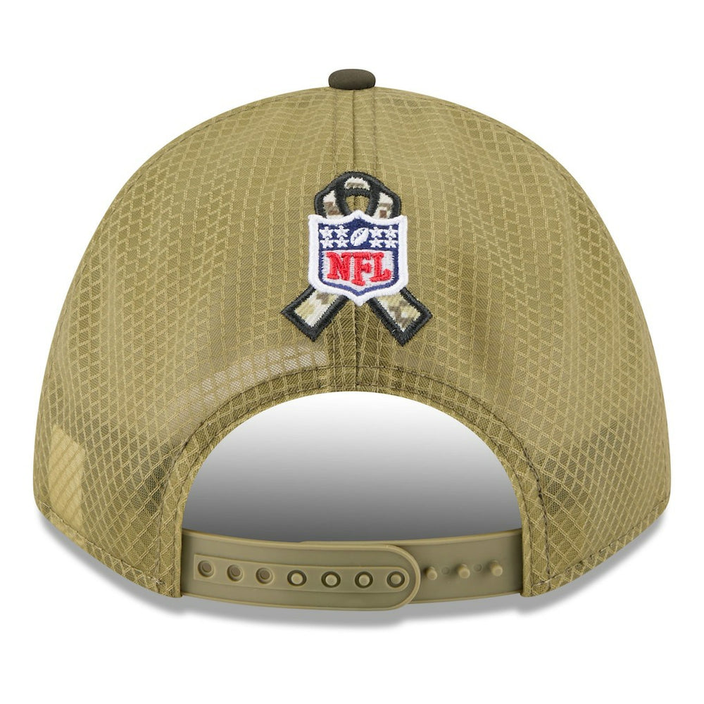 New York Giants New Era Youth 2025 Salute to Service 9FORTY A-Frame Adjustable Hat Green/Dark Green - NFL