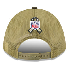 New York Giants New Era Youth 2025 Salute to Service 9FORTY A-Frame Adjustable Hat Green/Dark Green - NFL