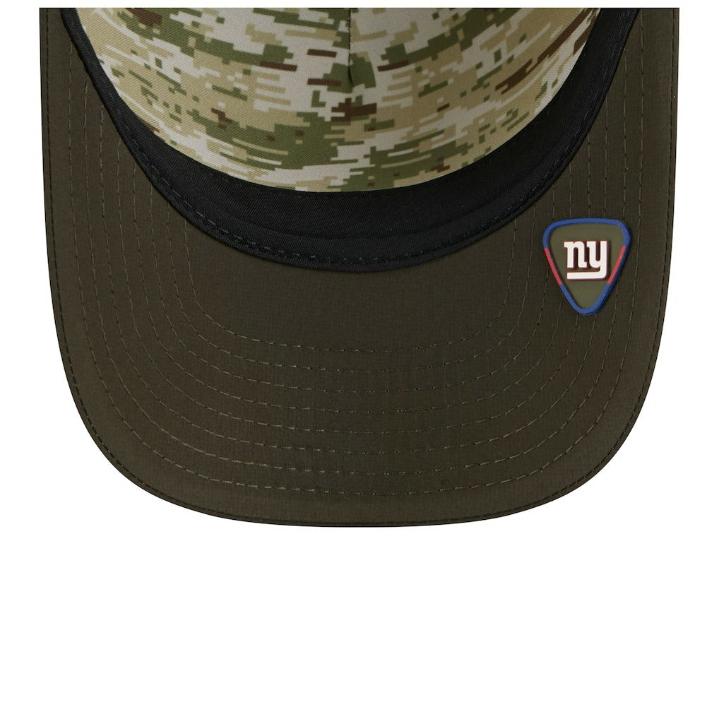 New York Giants New Era Youth 2025 Salute to Service 9FORTY A-Frame Adjustable Hat Green/Dark Green - NFL