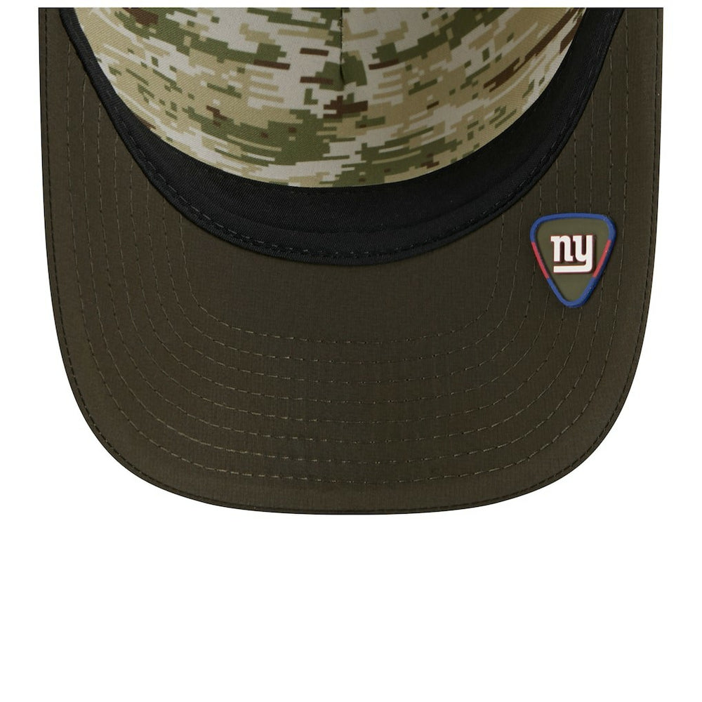 New York Giants New Era Youth 2025 Salute to Service 9FORTY A-Frame Adjustable Hat Green/Dark Green - NFL