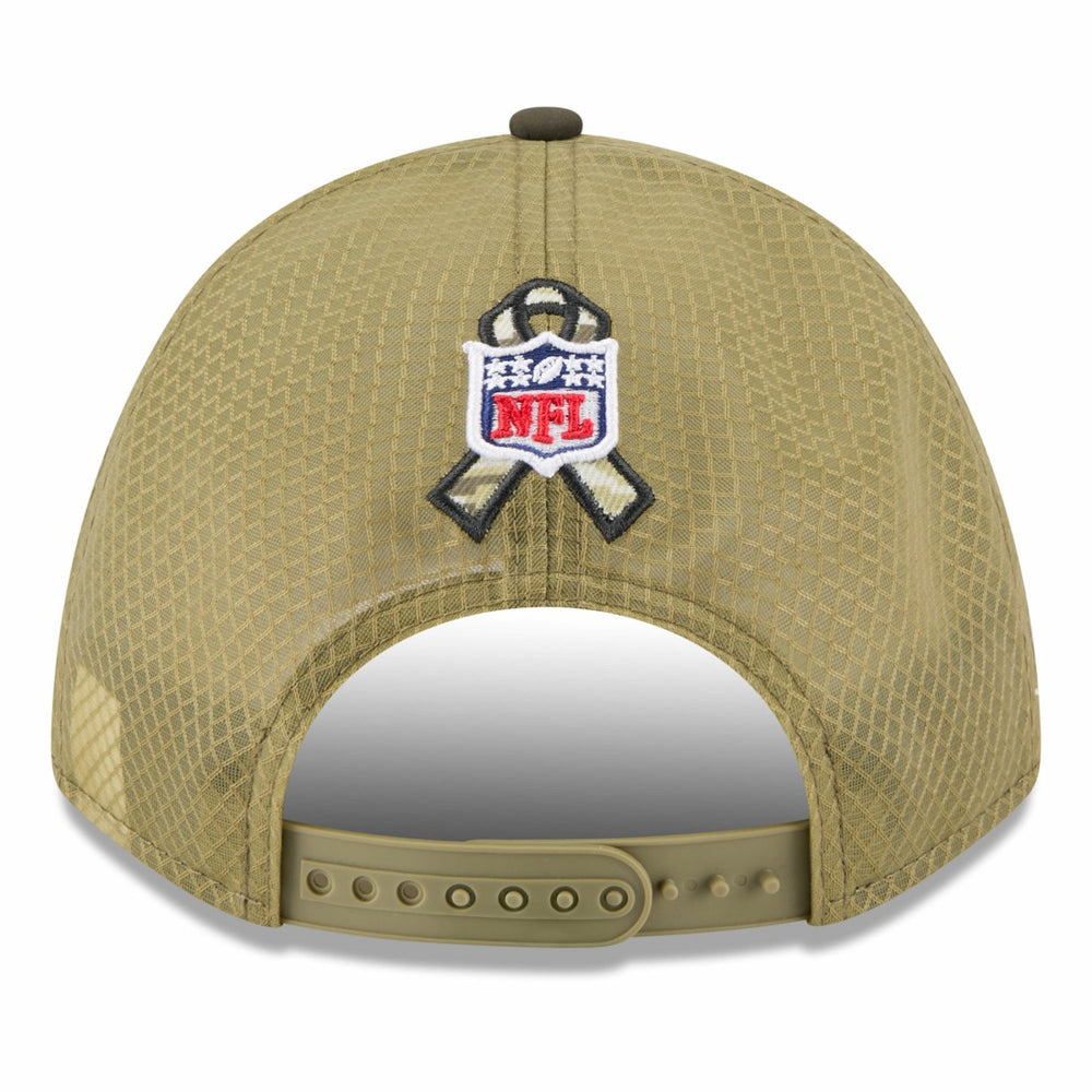 New York Jets New Era Youth 2025 Salute to Service 9FORTY A-Frame Adjustable Hat Green/Dark Green - NFL