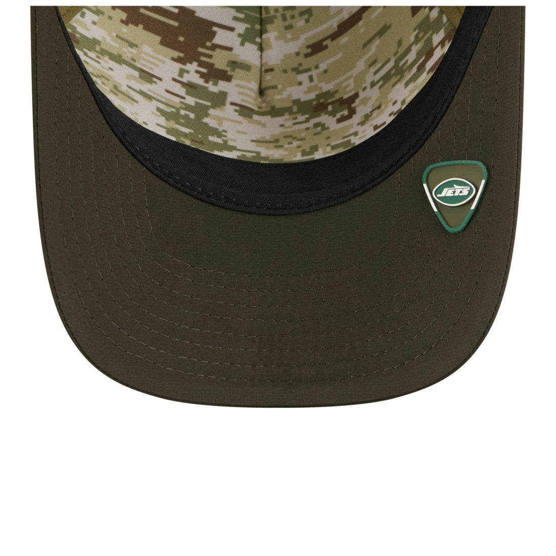 New York Jets New Era Youth 2025 Salute to Service 9FORTY A-Frame Adjustable Hat Green/Dark Green - NFL