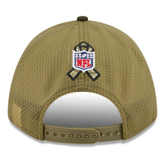 Philadelphia Eagles New Era Youth 2025 Salute to Service 9FORTY A-Frame Adjustable Hat Green/Dark Green - NFL