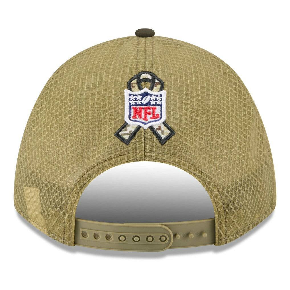 Baltimore Ravens New Era Youth 2025 Salute to Service 9FORTY A-Frame Adjustable Hat Green/Dark Green - NFL