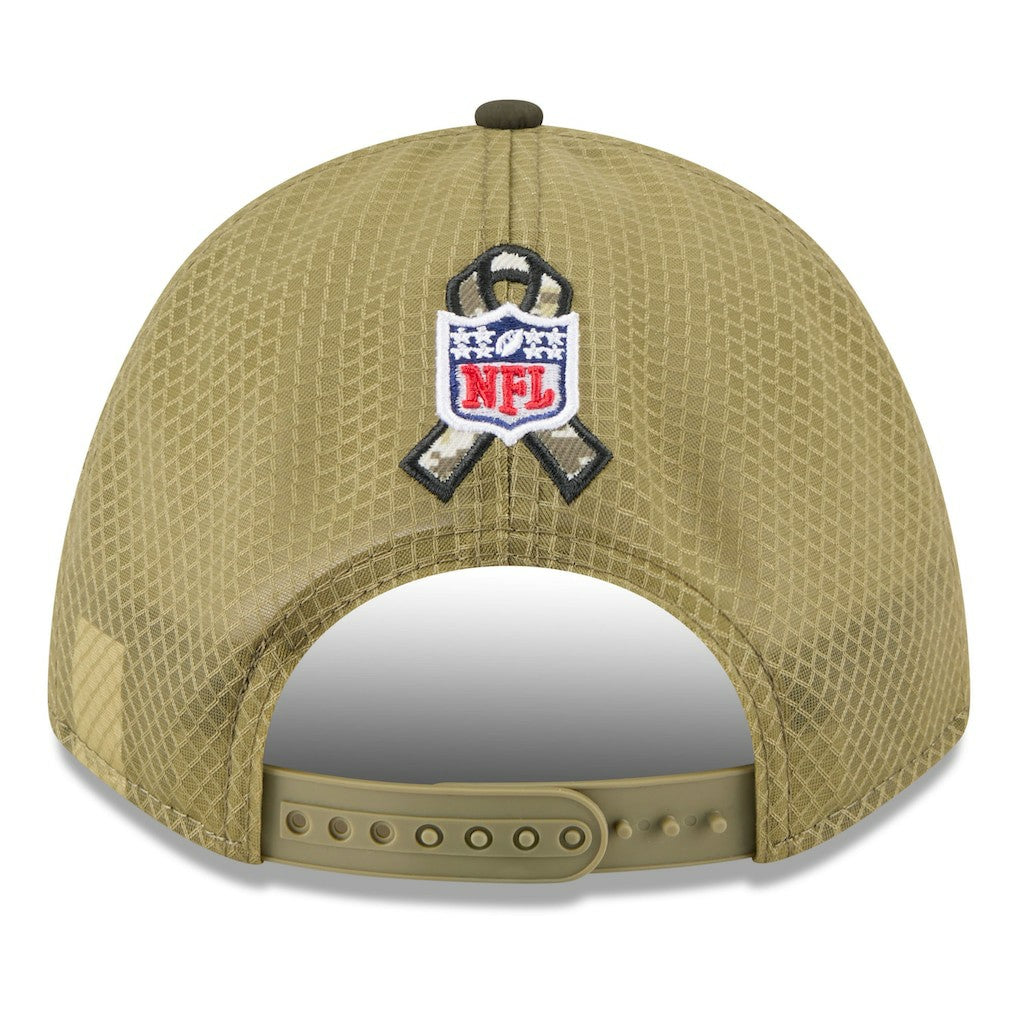 Cincinnati Bengals New Era Youth 2025 Salute to Service 9FORTY A-Frame Adjustable Hat Green/Dark Green - NFL