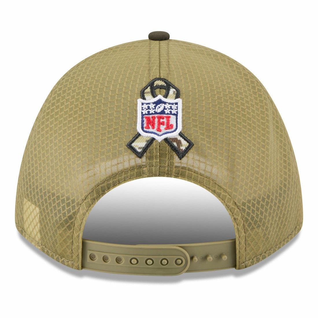 Houston Texans New Era Youth 2025 Salute to Service 9FORTY A-Frame Adjustable Hat Green/Dark Green - NFL