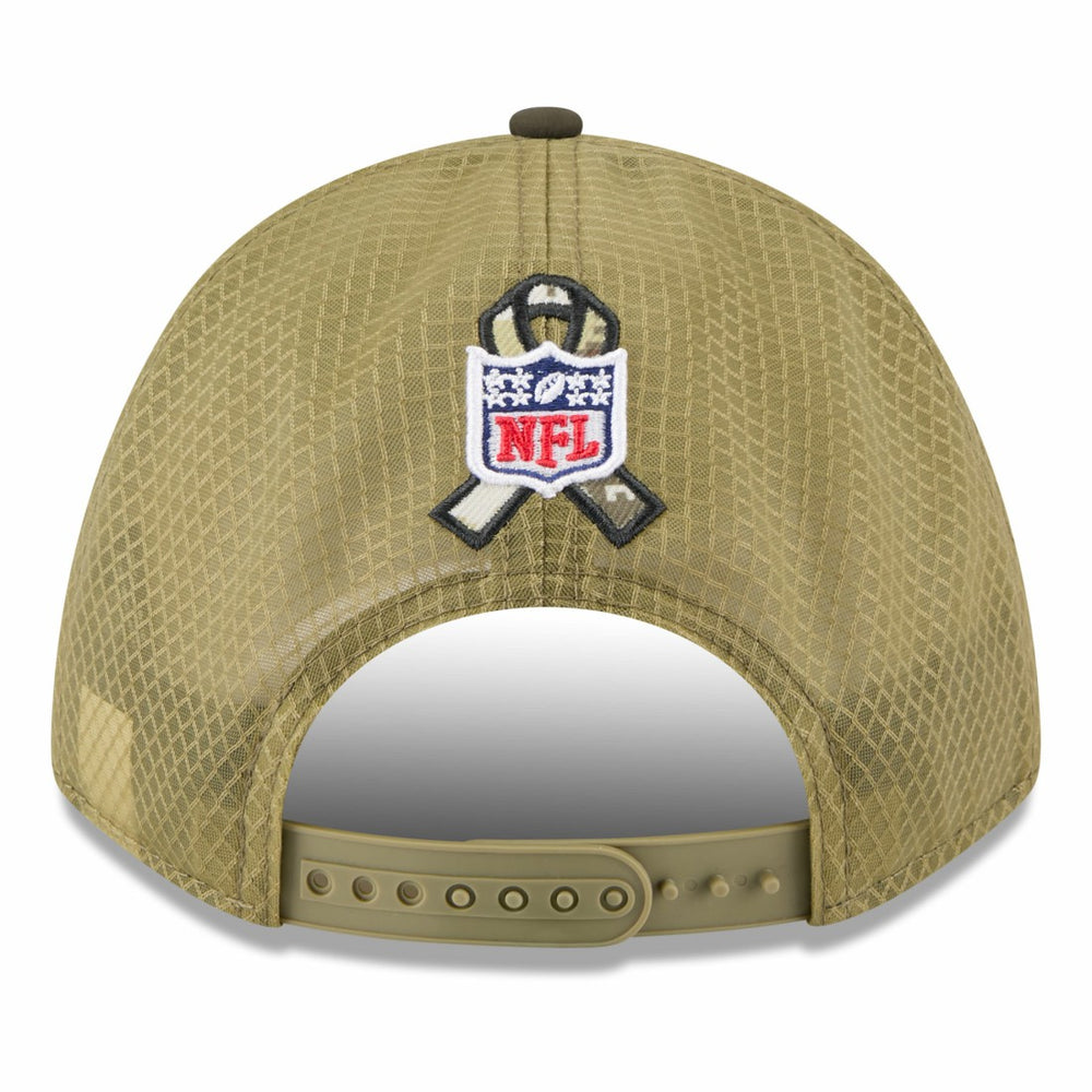 Green Bay Packers New Era Youth 2025 Salute to Service 9FORTY A-Frame Adjustable Hat Green/Dark Green - NFL