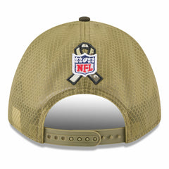 Green Bay Packers New Era Youth 2025 Salute to Service 9FORTY A-Frame Adjustable Hat Green/Dark Green - NFL