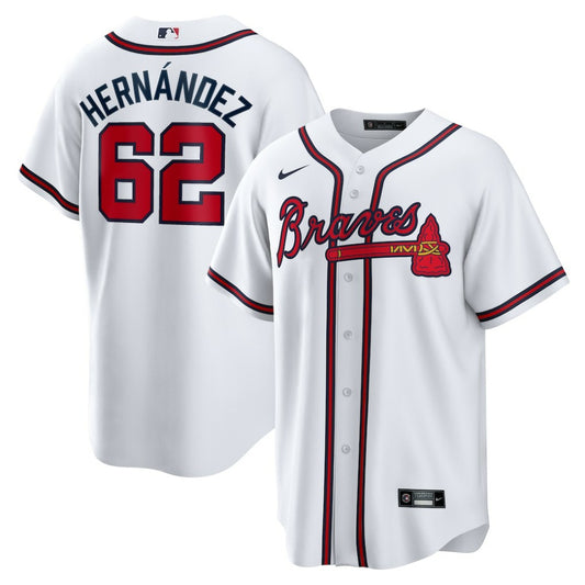 Daysbel Hernandez Atlanta Braves Nike Home Replica Jersey - White | MLB Jerseys