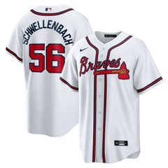 Spencer Schwellenbach Atlanta Braves Nike Home Replica Jersey for sale