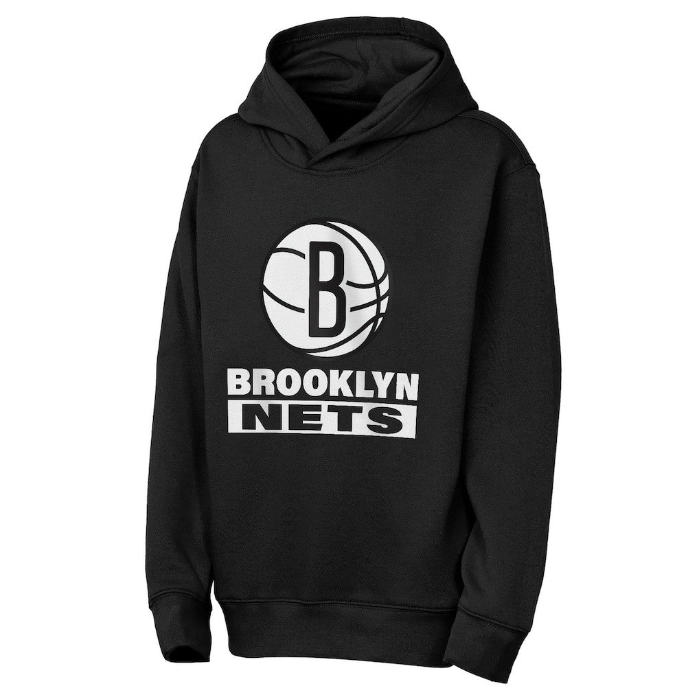 NBA - Brooklyn Nets Outerstuff Youth Back To The Basics Hoodie - Black