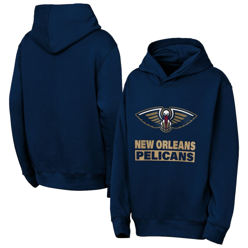 NBA - New Orleans Pelicans Outerstuff Youth Back To The Basics Hoodie - Navy