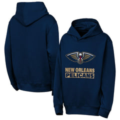 NBA - New Orleans Pelicans Outerstuff Youth Back To The Basics Hoodie - Navy