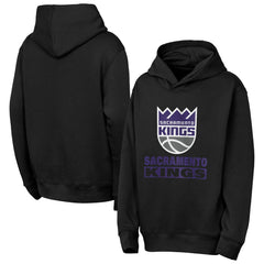 NBA - Sacramento Kings Outerstuff Youth Back To The Basics Hoodie - Black