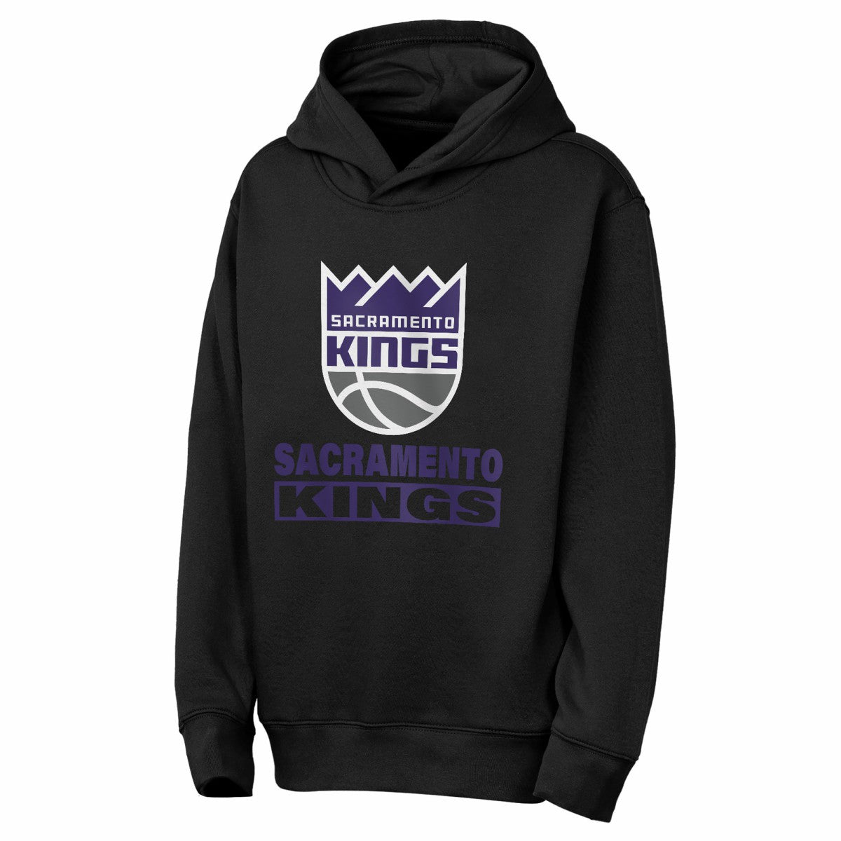 NBA - Sacramento Kings Outerstuff Youth Back To The Basics Hoodie - Black