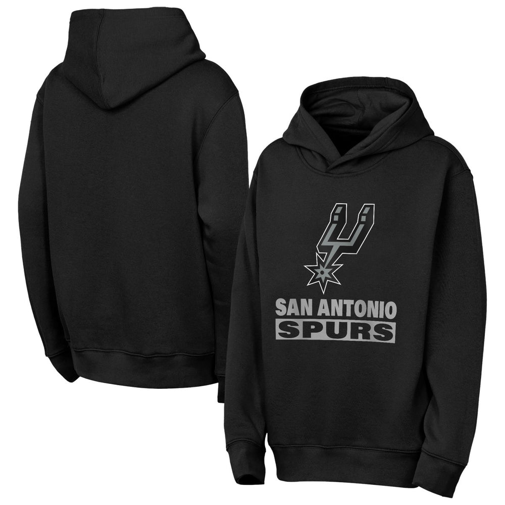 NBA - San Antonio Spurs Outerstuff Youth Back To The Basics Hoodie - Black