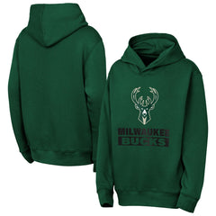 NBA - Milwaukee Bucks Outerstuff Youth Back To The Basics Hoodie - Hunter Green