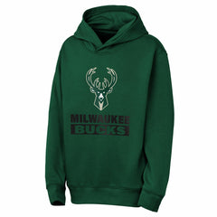 NBA - Milwaukee Bucks Outerstuff Youth Back To The Basics Hoodie - Hunter Green