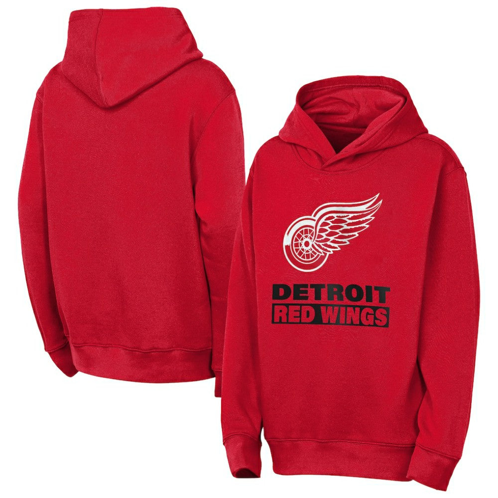 Detroit Red Wings - Outerstuff Youth Back to Basics Hoodie Red