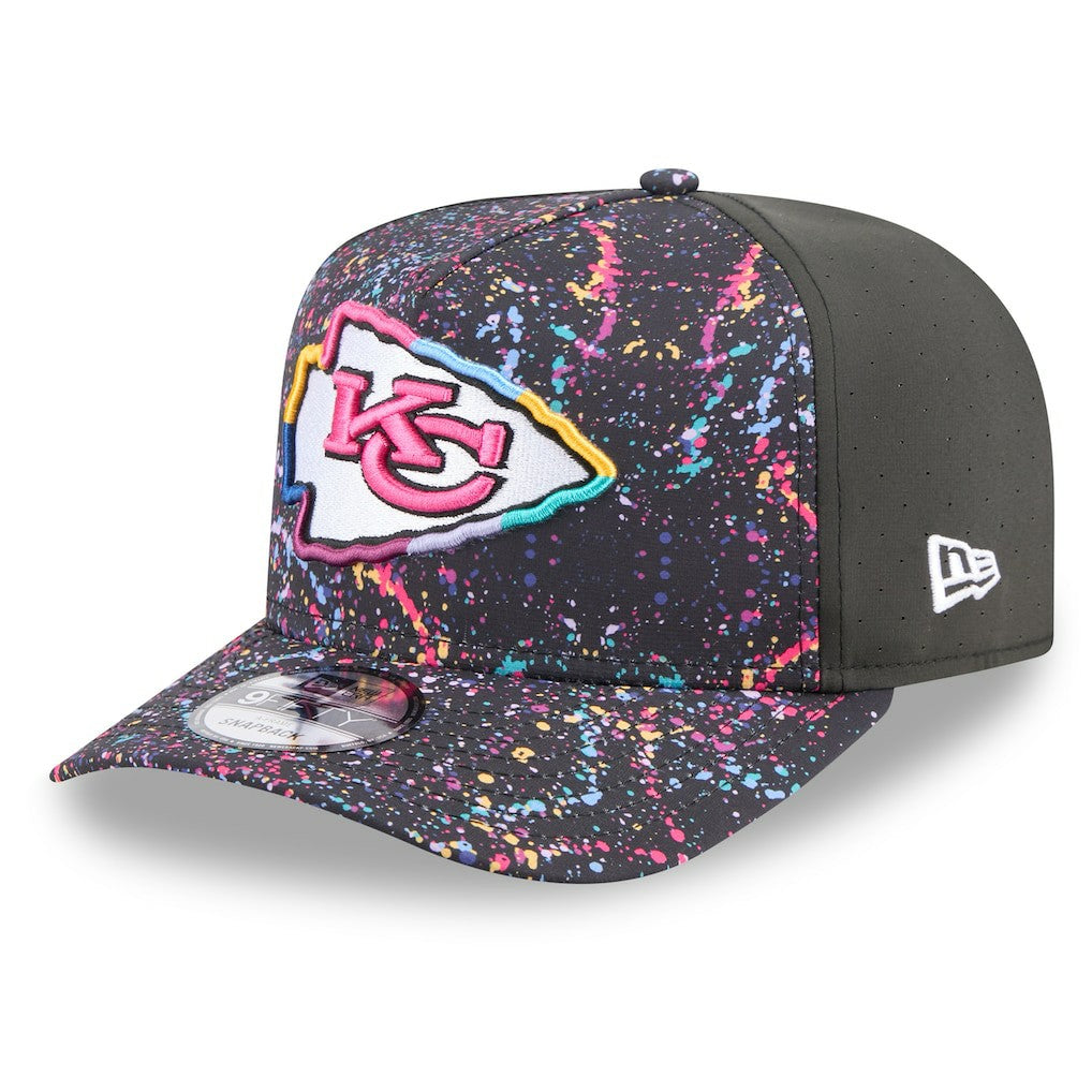 Kansas City Chiefs New Era 2025 NFL Crucial Catch A-Frame 9FIFTY Snapback Hat Black - NFL