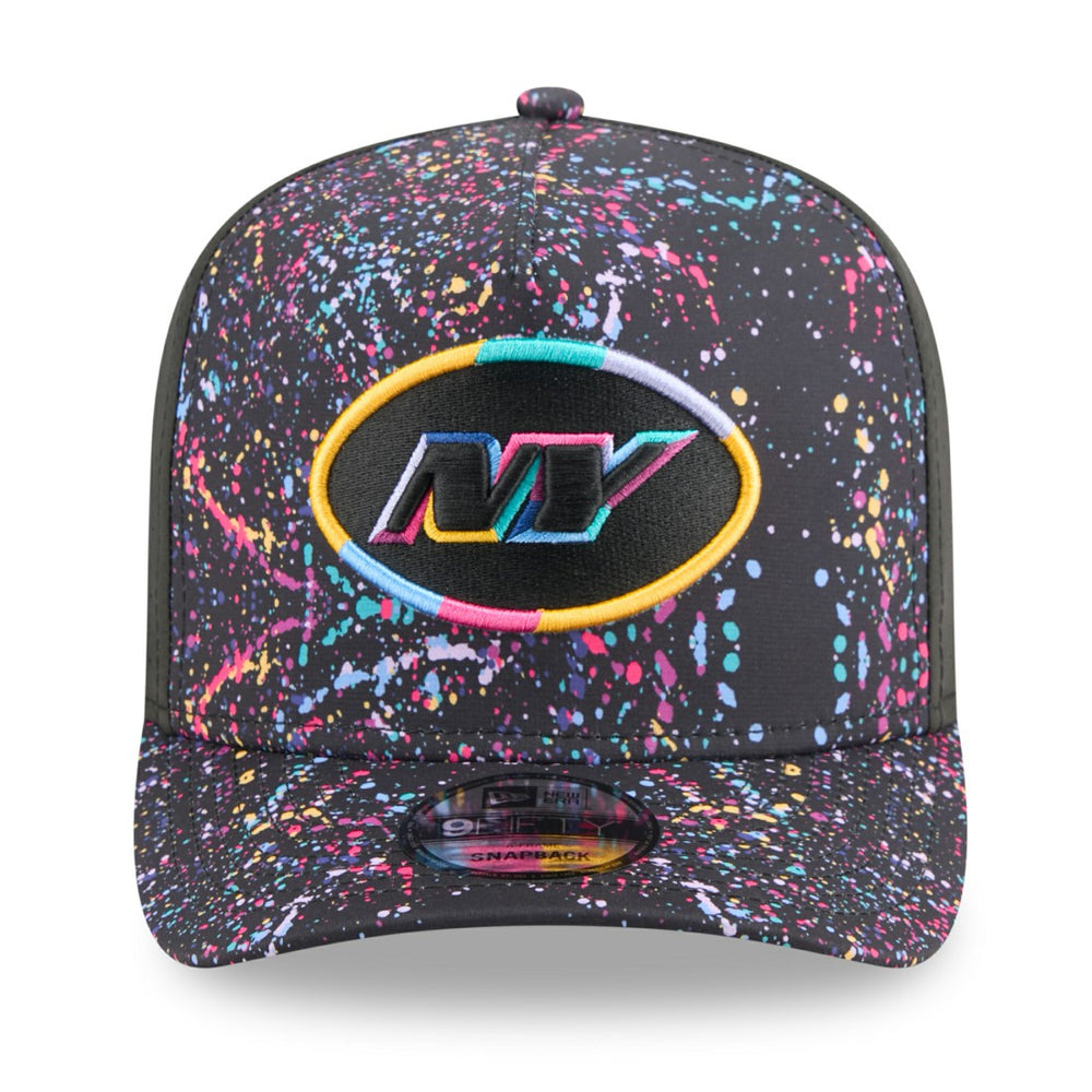 New York Jets New Era 2025 NFL Crucial Catch A-Frame 9FIFTY Snapback Hat Black - NFL