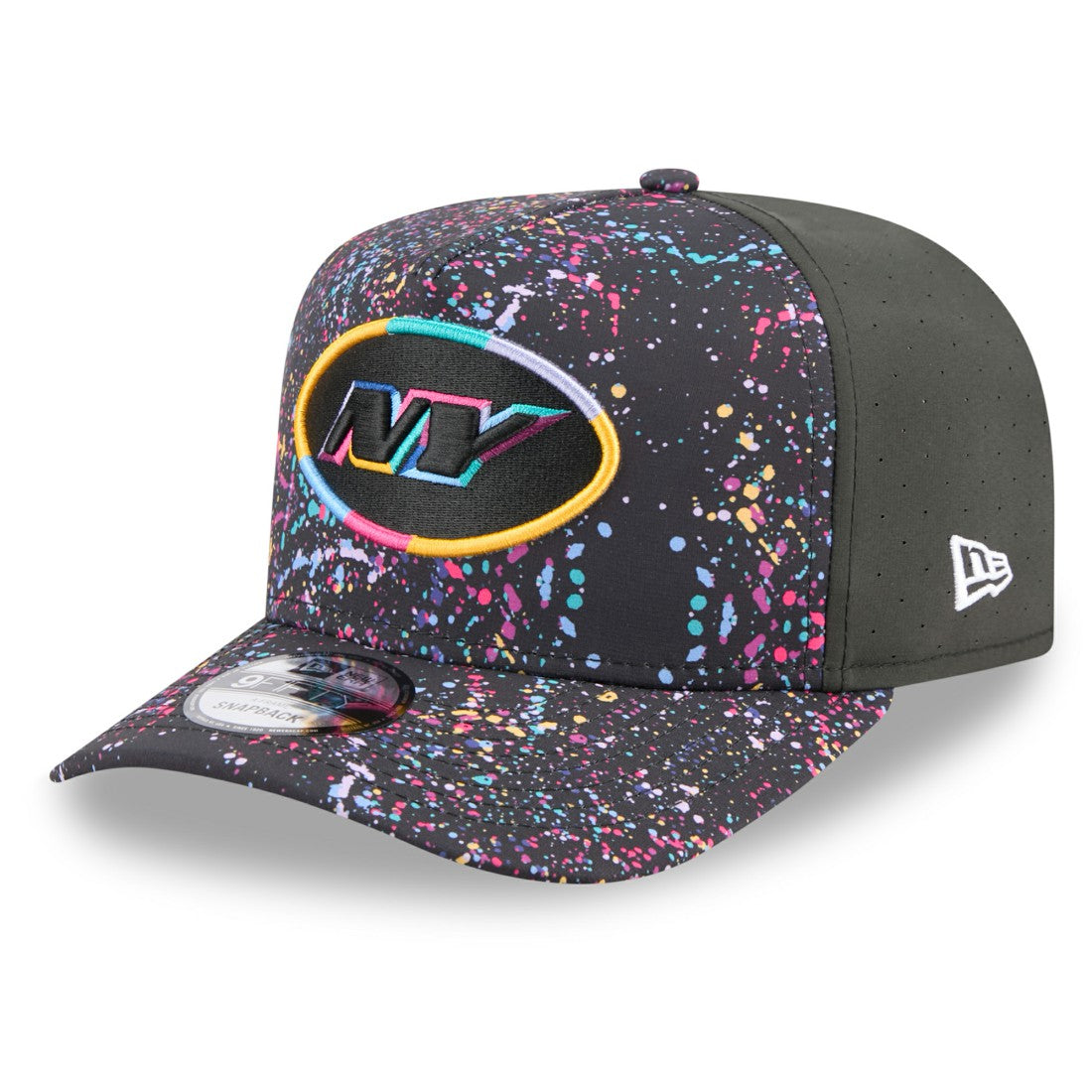New York Jets New Era 2025 NFL Crucial Catch A-Frame 9FIFTY Snapback Hat Black - NFL