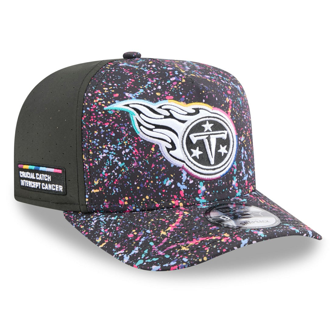 Tennessee Titans New Era 2025 NFL Crucial Catch A-Frame 9FIFTY Snapback Hat Black - NFL