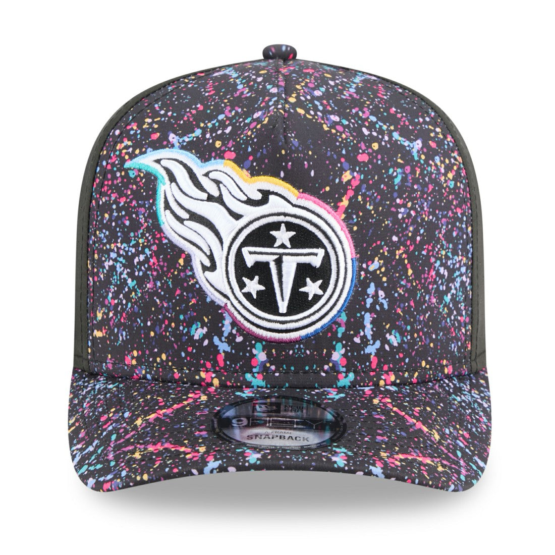 Tennessee Titans New Era 2025 NFL Crucial Catch A-Frame 9FIFTY Snapback Hat Black - NFL