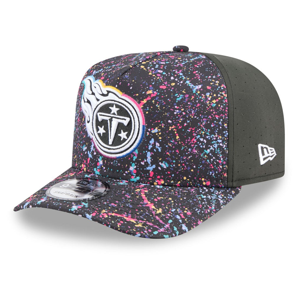 Tennessee Titans New Era 2025 NFL Crucial Catch A-Frame 9FIFTY Snapback Hat Black - NFL