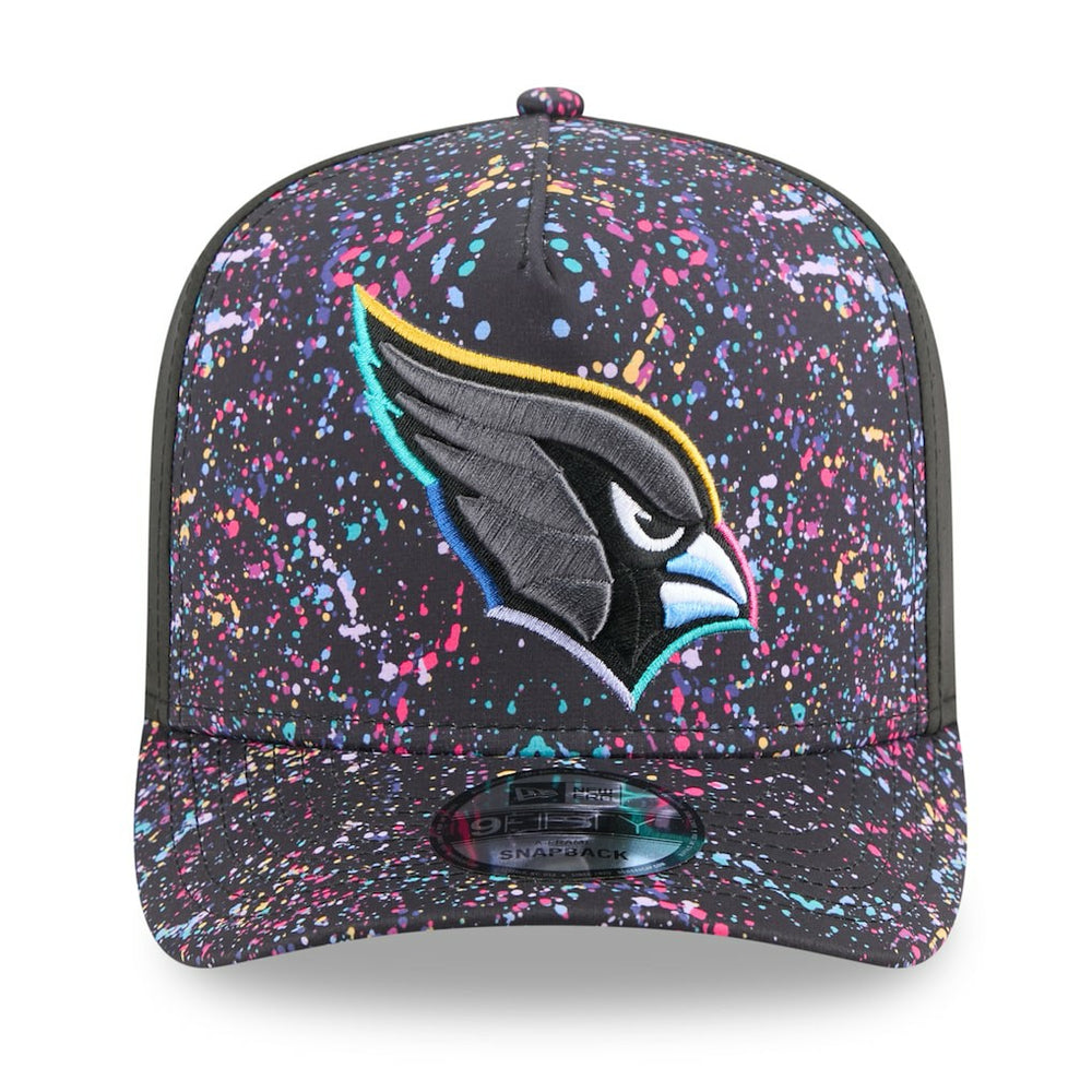 Arizona Cardinals New Era 2025 NFL Crucial Catch A-Frame 9FIFTY Snapback Hat Black - NFL