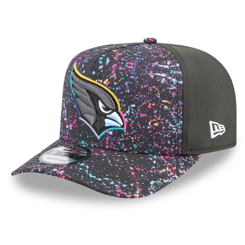 Arizona Cardinals New Era 2025 NFL Crucial Catch A-Frame 9FIFTY Snapback Hat Black - NFL