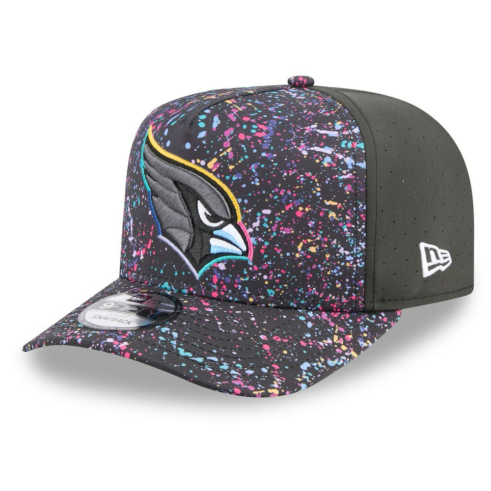 Arizona Cardinals New Era 2025 NFL Crucial Catch A-Frame 9FIFTY Snapback Hat Black - NFL
