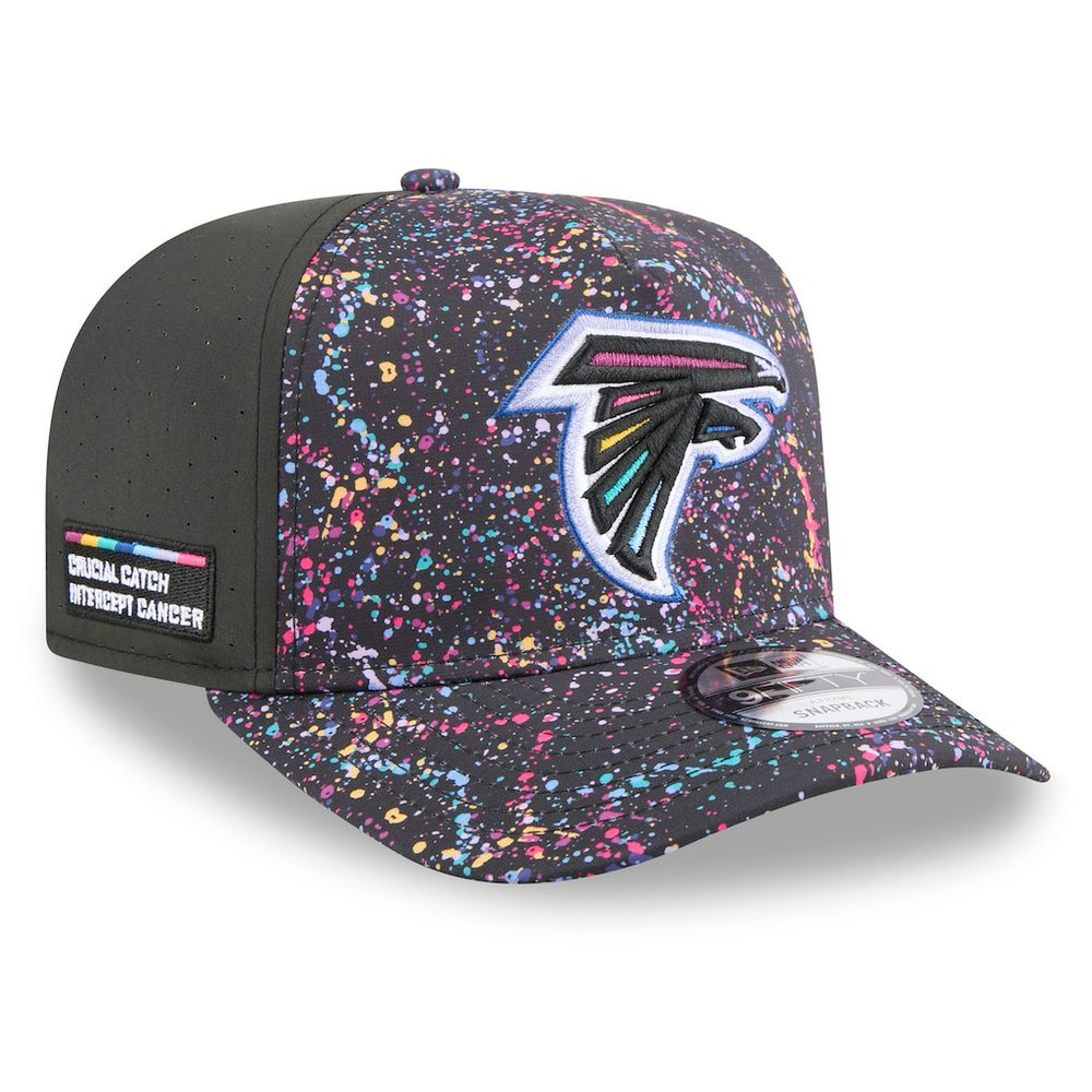 Atlanta Falcons New Era 2025 NFL Crucial Catch A-Frame 9FIFTY Snapback Hat Black - NFL