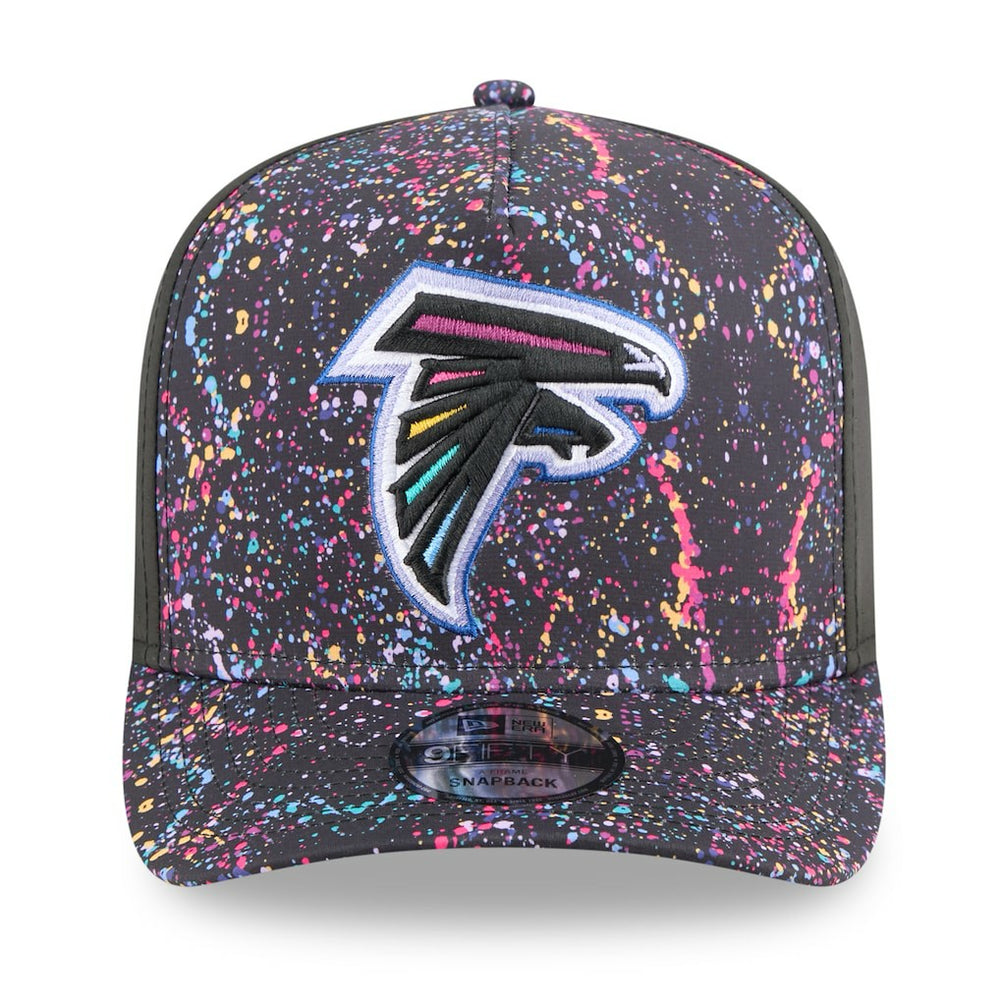 Atlanta Falcons New Era 2025 NFL Crucial Catch A-Frame 9FIFTY Snapback Hat Black - NFL