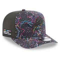 Detroit Lions New Era 2025 NFL Crucial Catch A-Frame 9FIFTY Snapback Hat Black - NFL