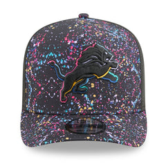 Detroit Lions New Era 2025 NFL Crucial Catch A-Frame 9FIFTY Snapback Hat Black - NFL