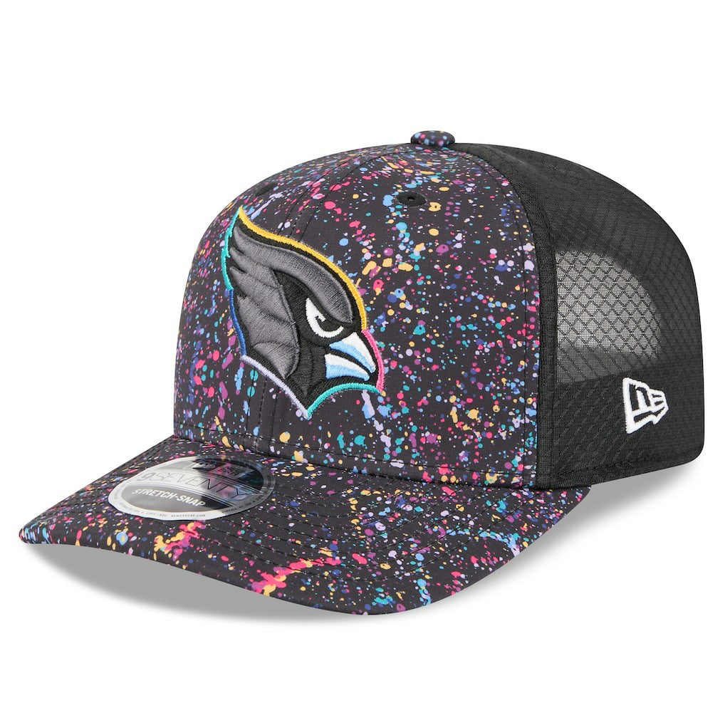Arizona Cardinals New Era 2025 NFL Crucial Catch 9SEVENTY Adjustable Hat Black - NFL