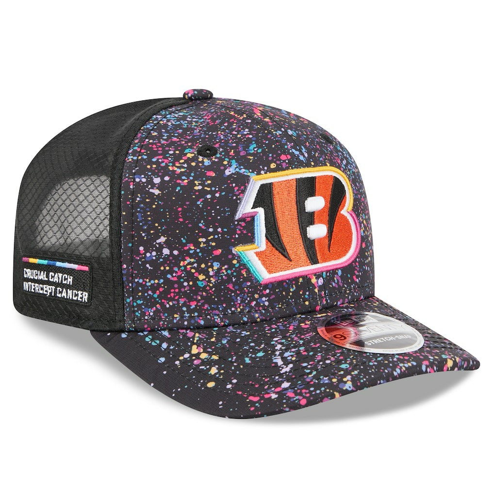 Cincinnati Bengals New Era 2025 NFL Crucial Catch 9SEVENTY Adjustable Hat Black - NFL